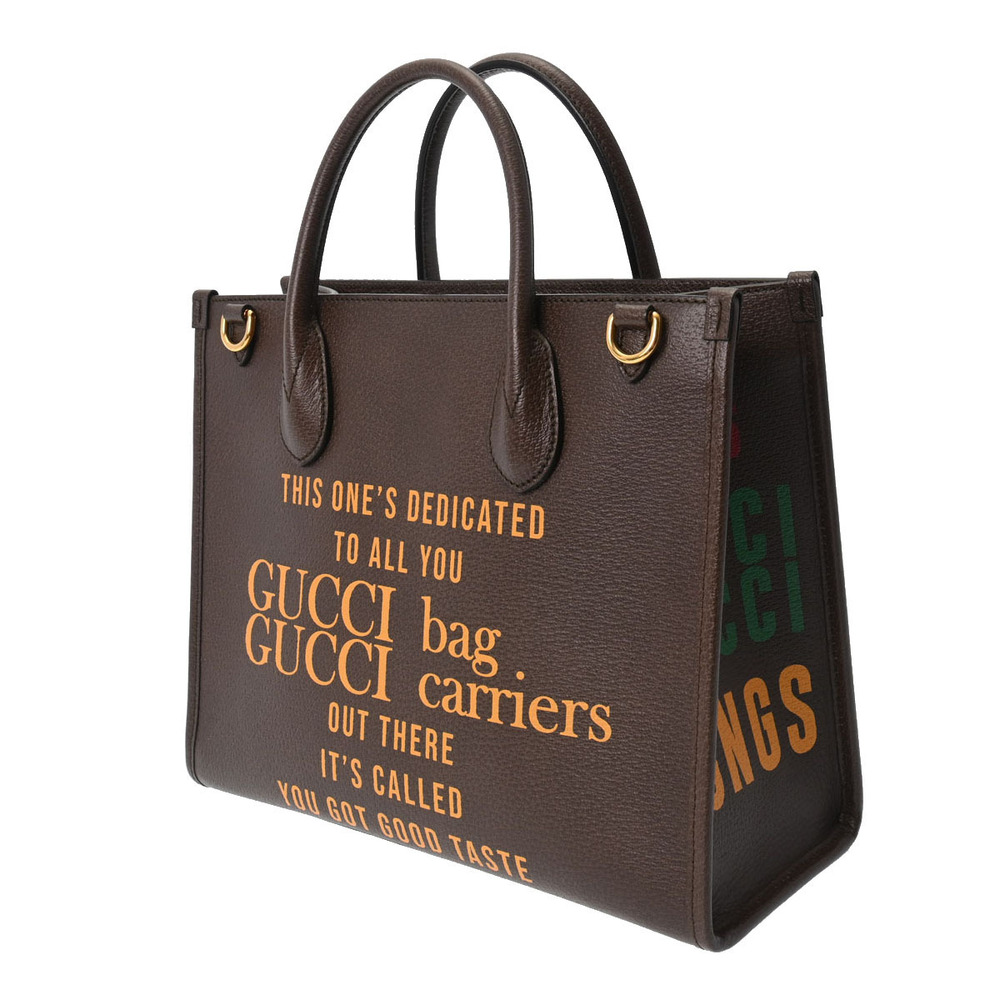 Gucci 100 Handbag Bag Anniversary Brown Tote Leather